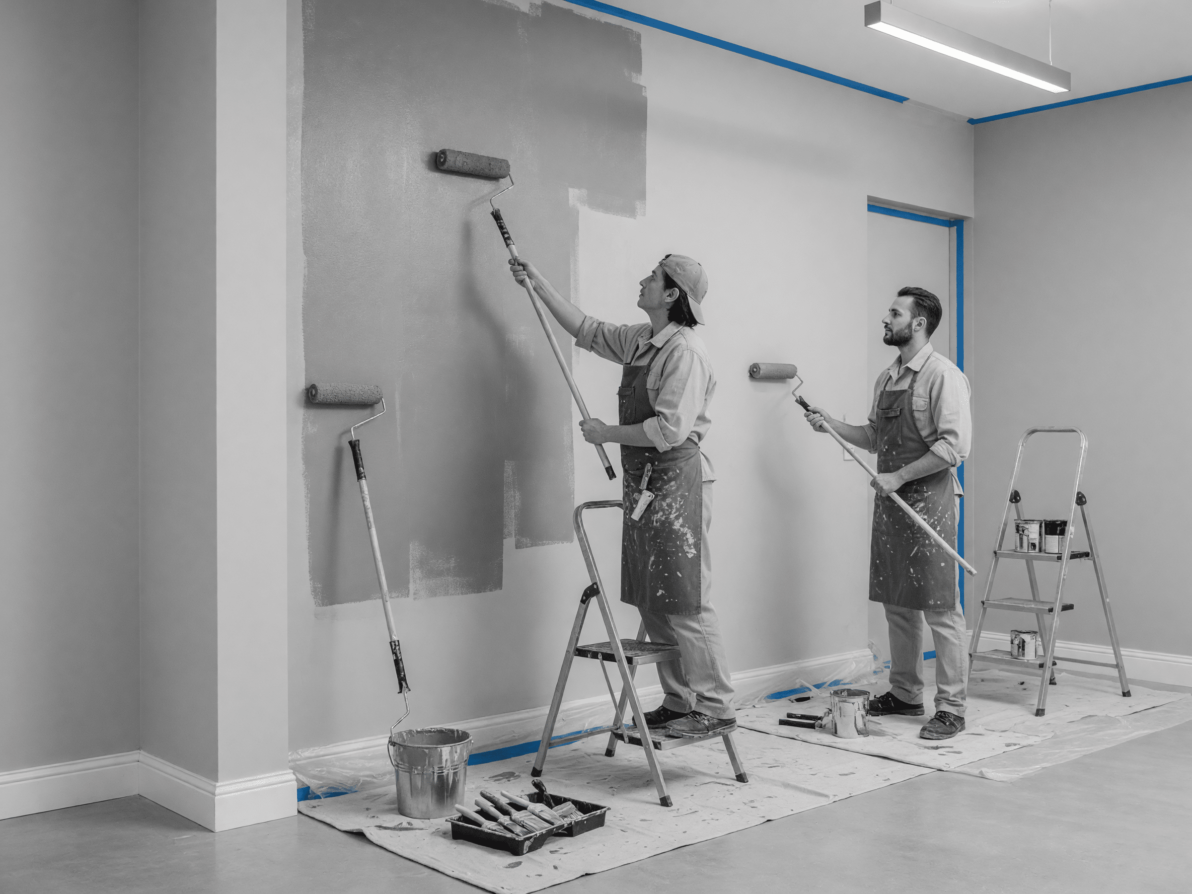 Transformación de espacios con pintura